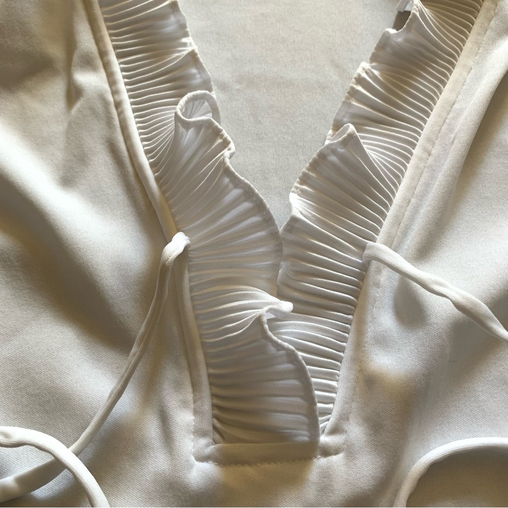 v i n t a g e :: Whimsical Romantic Ruffle Pleated Blouse - Picture 9 of 13